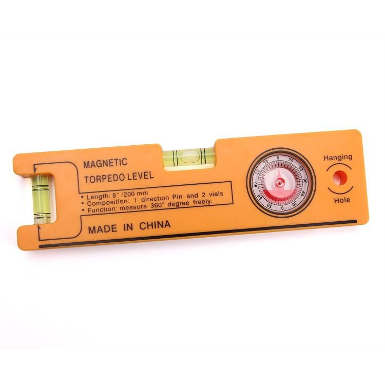 New Design Multifunction Magnetic Spirit Level One Diction Pin Two Vials Spirit Bubble Level