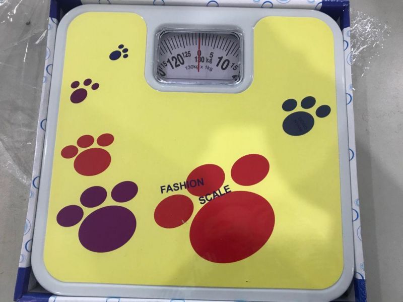 130kg Mechanical Dial Waterproof Body Weight Bathroom Scale