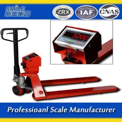 1~3 Ton Electronic Scale Manual Lift Truck Manual Hydraulic Handling Forklift Weighing Pallet Ground Cattle