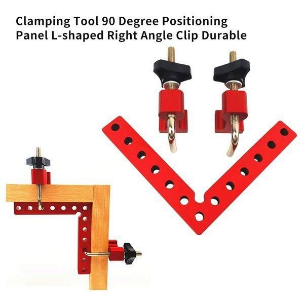 90 Degree Positioning Angle Ruler Right Angle Clamp Aluminum Alloy L-Shaped Angle Clamp Woodworking Carpenter Clamping Tool I500017189A3