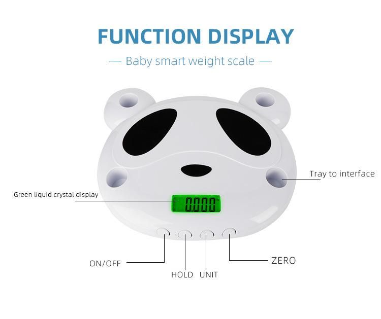 Solid Panda Pattern Infant Scales Baby Scales Kid Scales Support 60kg