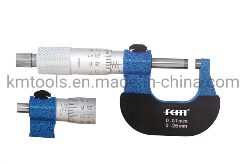 0-25mm Outside Diameter Micrometer for Left and Right Hand