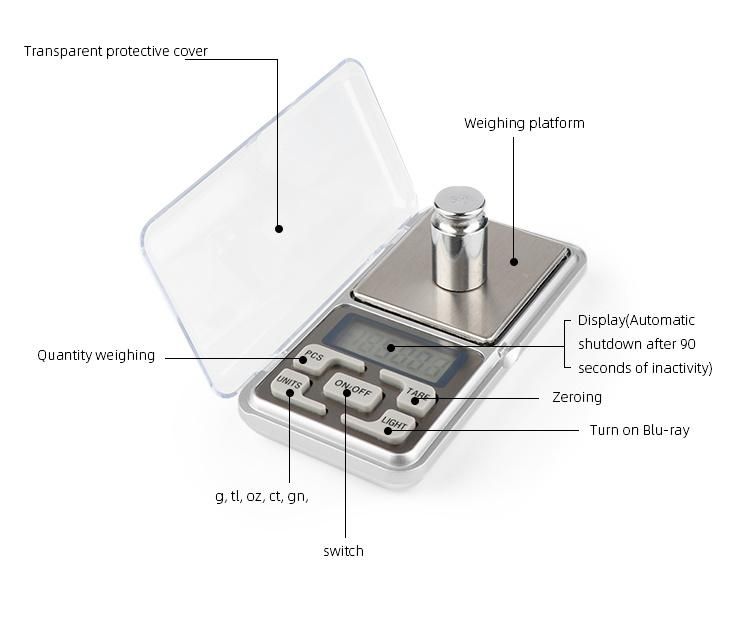 Factory Mini Digital Jewelry Weighing Scale 500g 0.01g