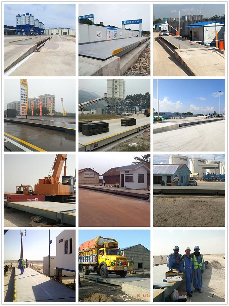 Construction Site Feeding Electronic Ground Scales 100 200 120 Tons 150 T Truck Scale Manufacturers