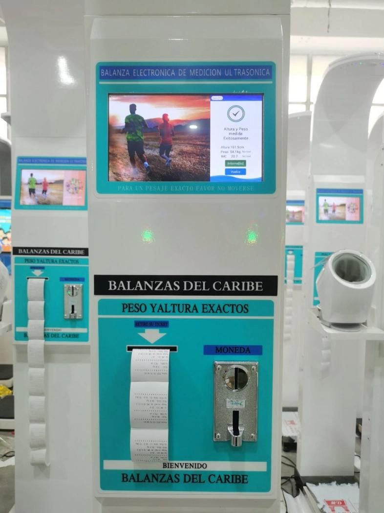 LCD Display Voice Broadcast Height and Weight Machine for Public