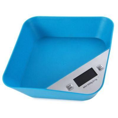 New Design Big Capacity Household Kitchen Scale with Squre Bowl
