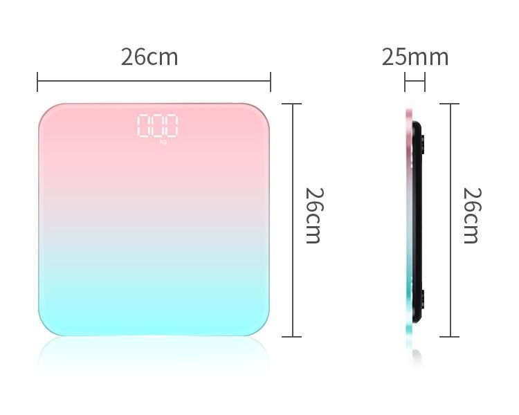 Smart Digital Colourful Bathroom Scale