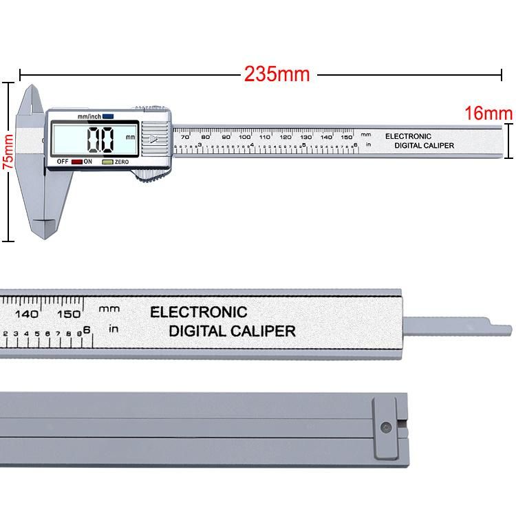 0-150mm Vernier Caliper Digital LCD Micrometer Measuring Calipers