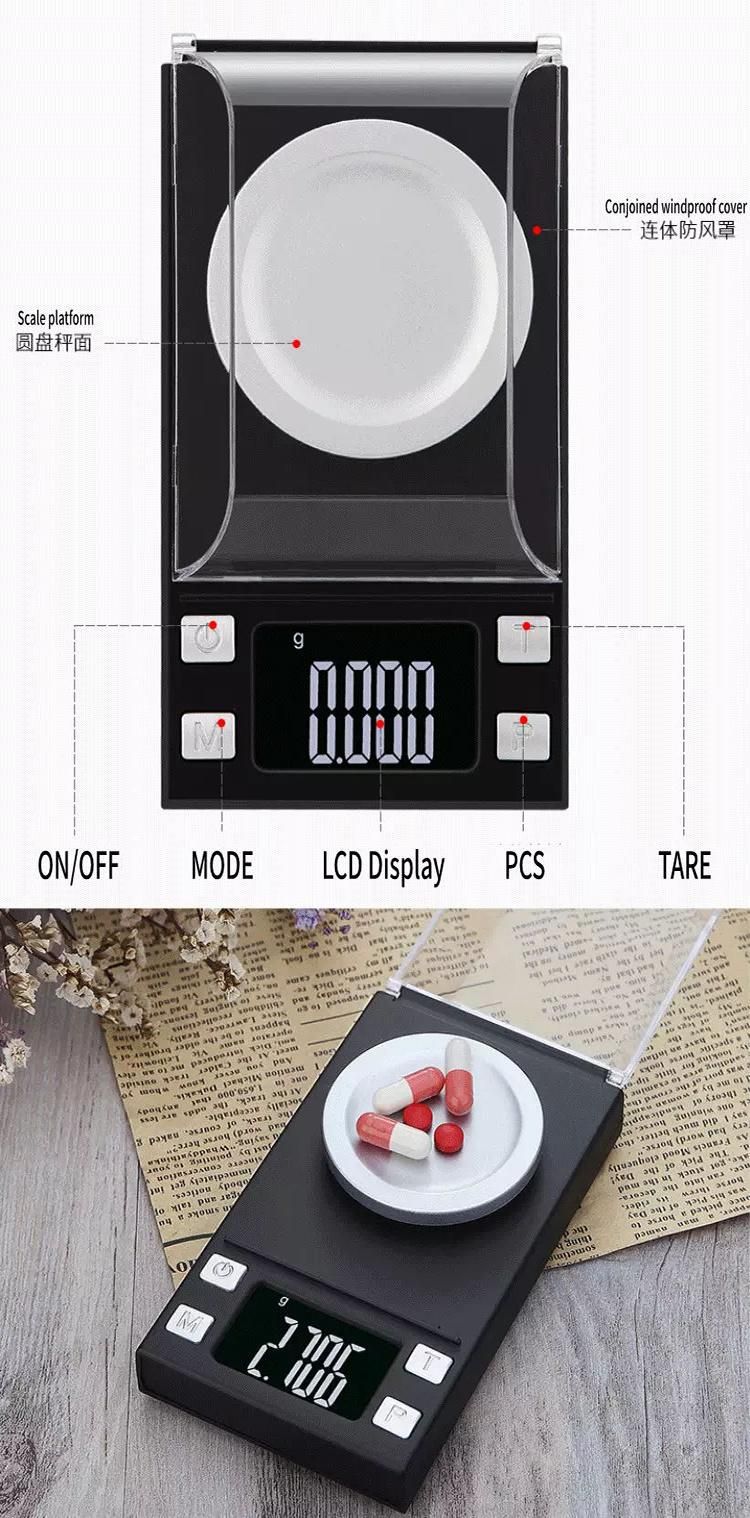 Gold Pocket Kitchen Scale Jewelry Weighing Scale