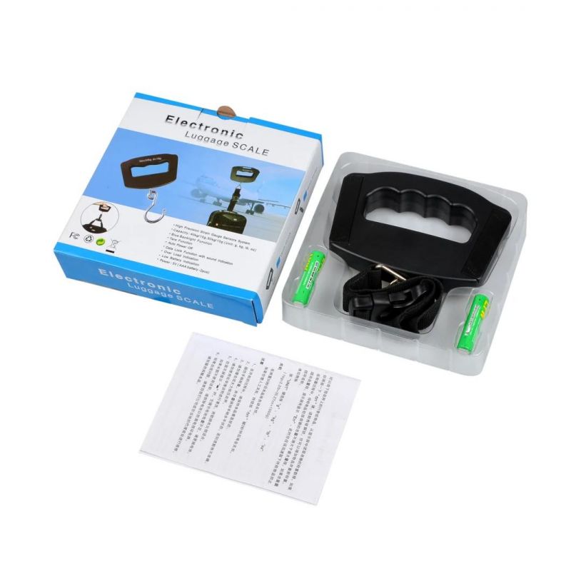 50kg/10g Digital Portable LCD Electronic Luggage Scale for Travel Weighing