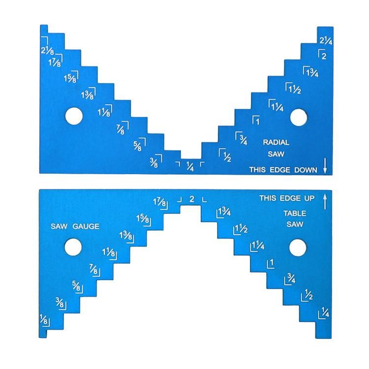 Table Saw Measuring Ruler Depth Measurement Height Limit Gauge Aluminum Alloy Small Saw Blade Woodworking DIY Gadget