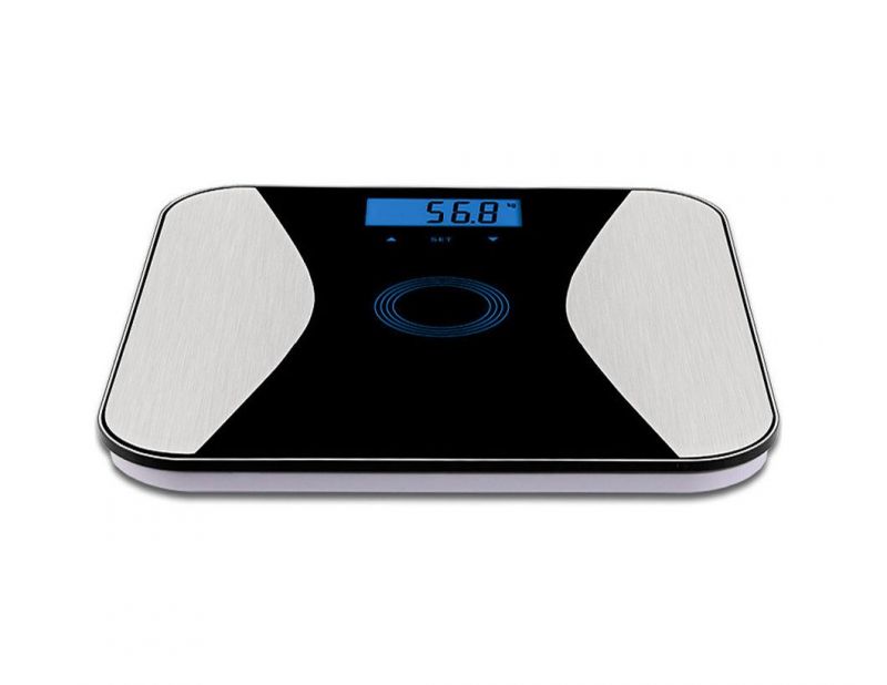 Smart Weighing Scale with Body Fat Calories Measurement Tempered Glass Scale
