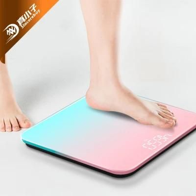 Body Scale Digital Personal Scale, 180kg Body Weighing Round Glass Electronic China Weight Scale
