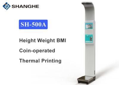Coin Operated Weight Machine Body Height Scale
