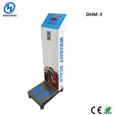 Dhm-3 Coin Operated Hotel Digital Bathroom Weighing Scale Paid Money