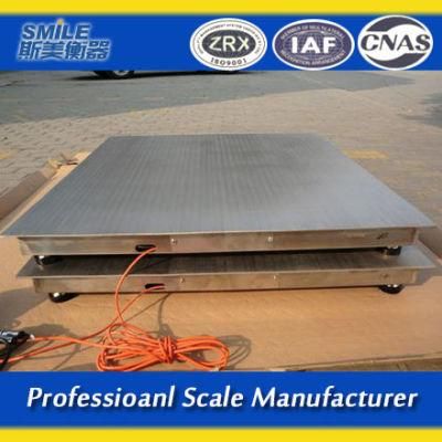 1.2m*1.2m 1000kg-3000kg Electric Floor Scale Cattle Weighing Scale