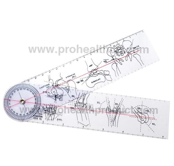 Bevel Protractor Angle Degree Measuring Tools Plastic Medical Goniometer Ruler
