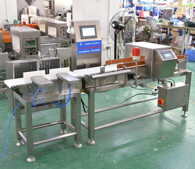 Check Weigher with Rejector System Conveyor Belt Metal Detector