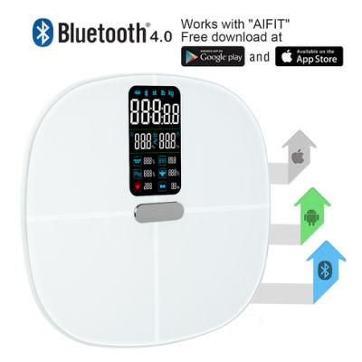 ITO Glass Body Balance Heart Rate Function Bluetooth Body Fat Scale
