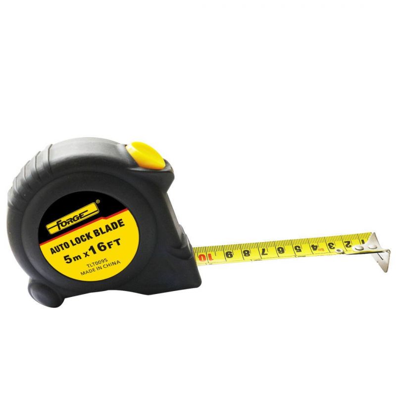High Quality 5m Auto Lock Steel Tape Measure with Double Marked Blade