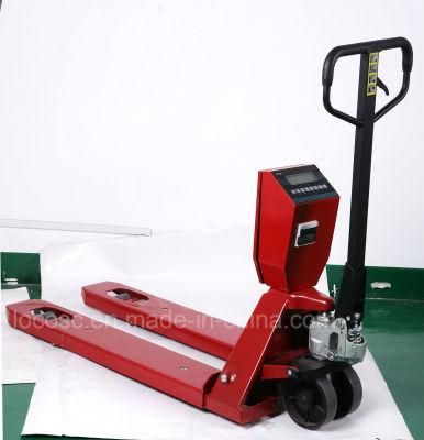 European American Size 1t 2t Durable Manual Lift Pallet Truck Electronic Weighing Scale
