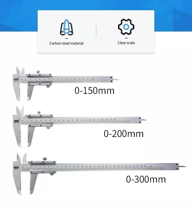 Carbon Stainless Steel Gauge Micrometer Measuring Tool Instruments Vernier Caliper