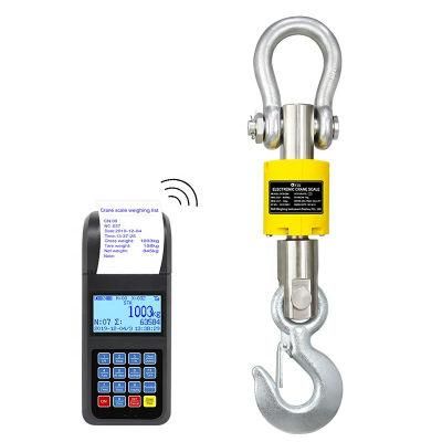 5t Hanging Scale Digital Crane Scale Wireless Weighing Hanging Scales with Handheld Printer