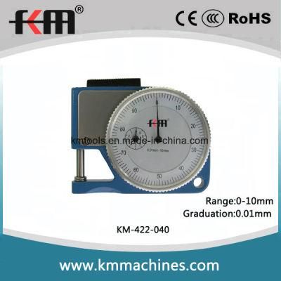 0-10mm Small Dial Thickness Gauge with 0.01mm Graduation