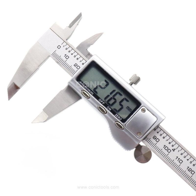 DIN862 150mmx0.01mm Stainless Steel Metal Case Digital Vernier Calipers