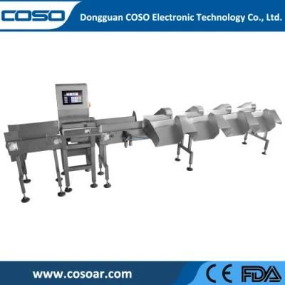 Fresh Food Automatical Weight Grading System Conveyor Fruit Fish Weight Sorting Machine