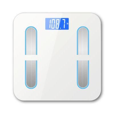 Bluetooth Body Fat Scale with LED Display and Blue Backlight