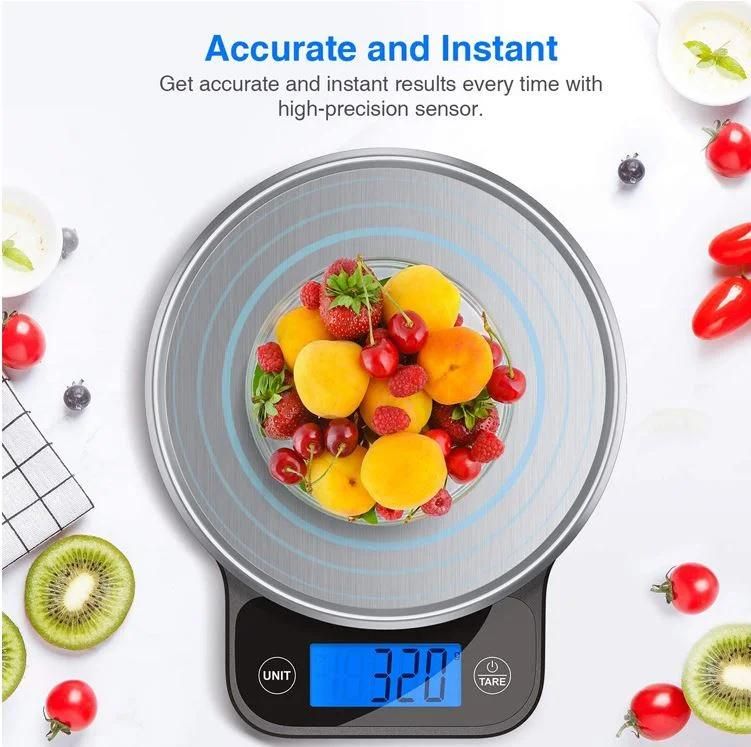 3kg Electronic Stainless Steel Weighing Pan Digital Coffee Scale