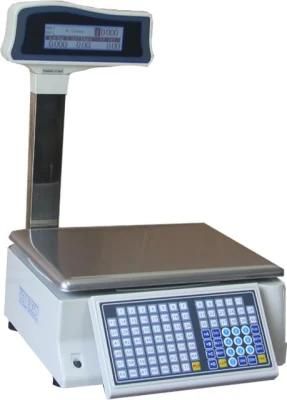 Electronic Supermarket Thermal Pricing Barcode Weight Scale with Label Printer