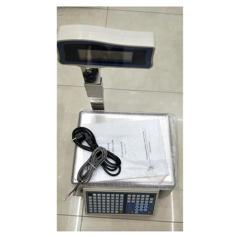 15kg/30kg Electronic Balance Scale Barcode Label Printing Scale Digital Weighing Scale for Supermarket
