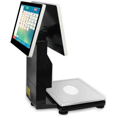 Touch Screen Display Weighing Machine with Thermal Receipt Printer POS Scale
