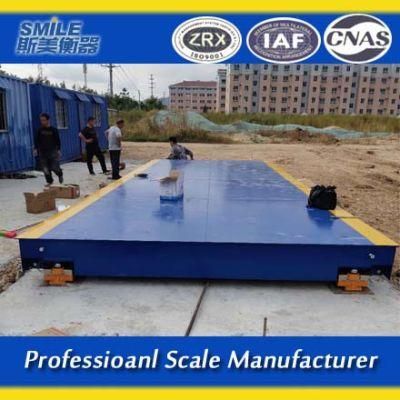 Weighbridge Truck Scales with a Steel Platform on Surface Foundation
