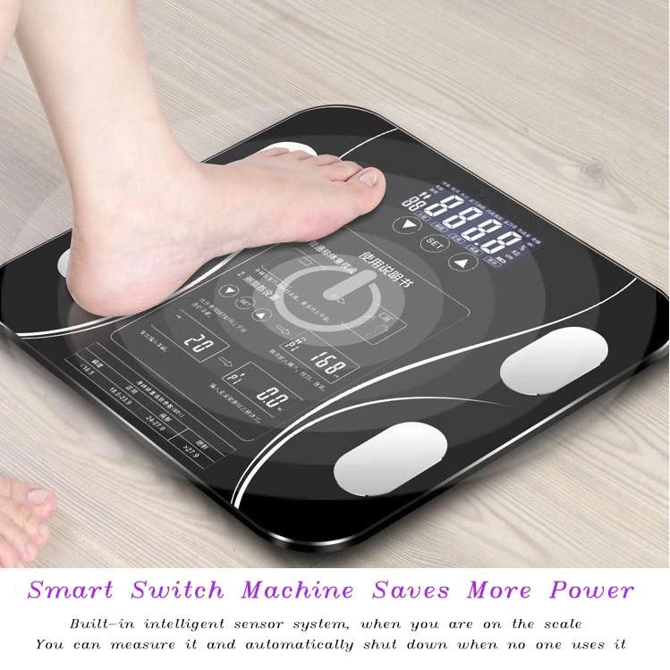 Hot Selling Healthy Fat Analysis Bathroom Electronic Digital Weighing Body Scale