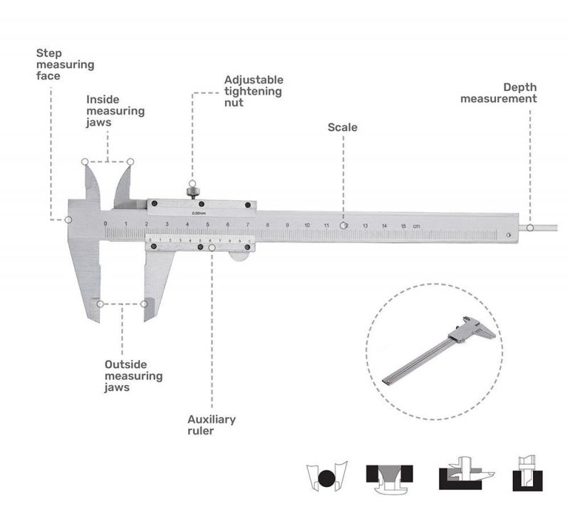 Carbon Vernier Caliper, Stainless Steel Vernier Caliper