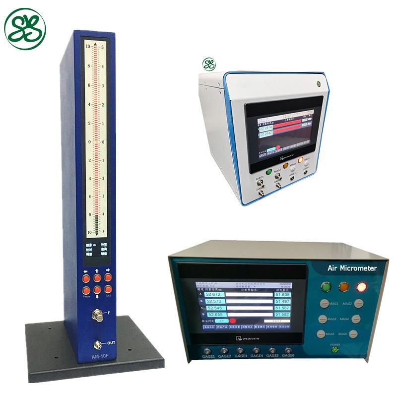 Air Micrometer Measure The Dimensions Work Using Air Flow