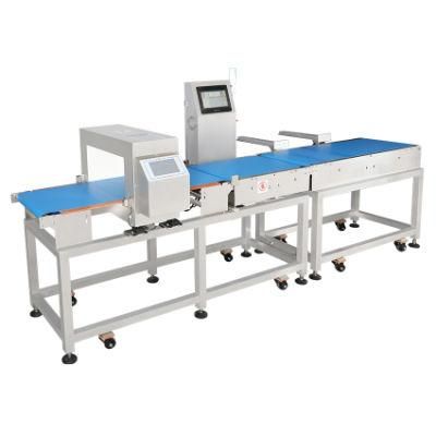 Online Metal Detector with Check Weigher Combo Conveyor Belt Weight Detection Machine Metal Detector Check
