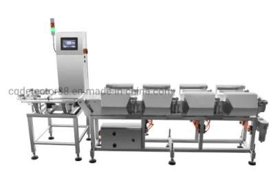 Automatic Weight Scale Weight Sorting Machine for Seafood Convey Belt Check Weigher for Packaging Line Weight Grading for Meat
