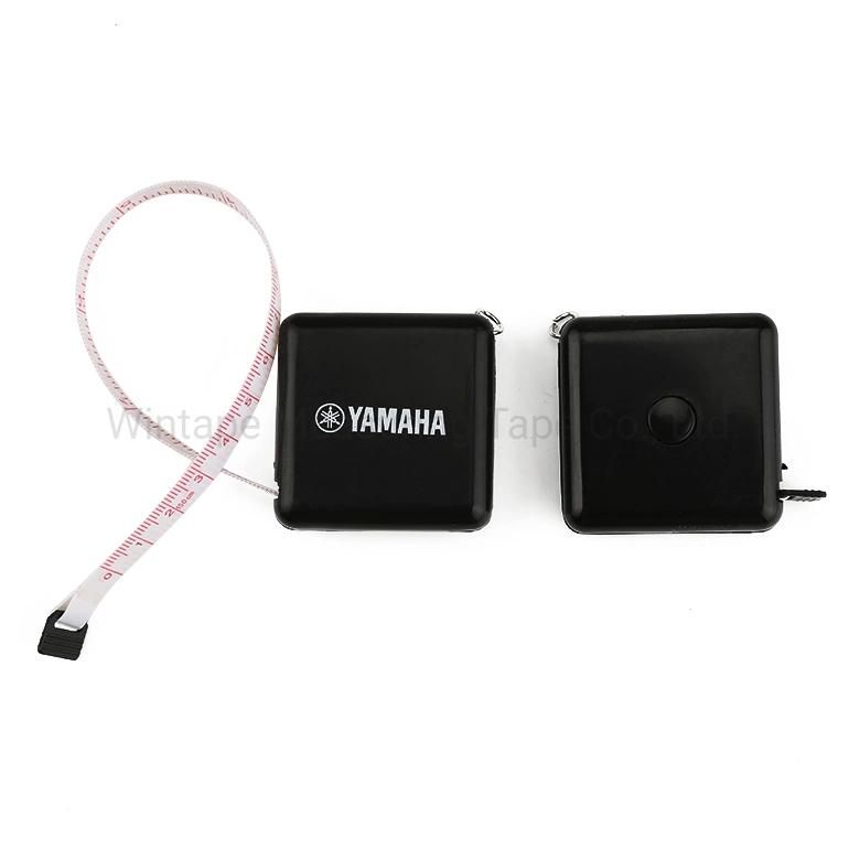 Promotional Gift Items Black Square Portable Logo OEM Tape Measures with Printed Logo