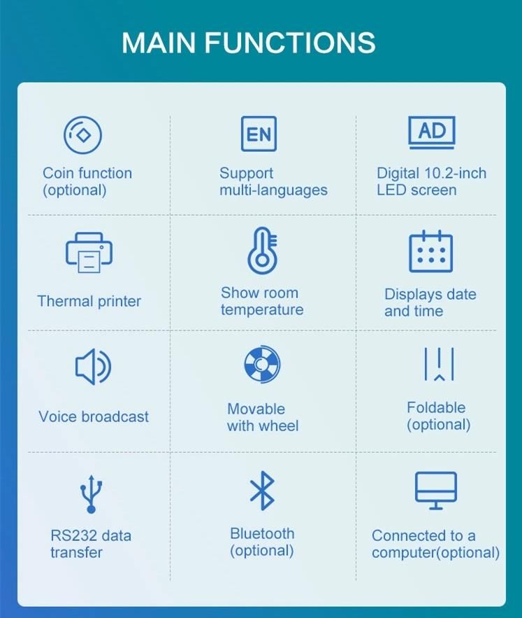 Check up Machine Scale with Printer