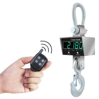 00: 35 Stainless Steel Shell Wireless Digital Hanging Scale Electronic Crane Scale with LED Display