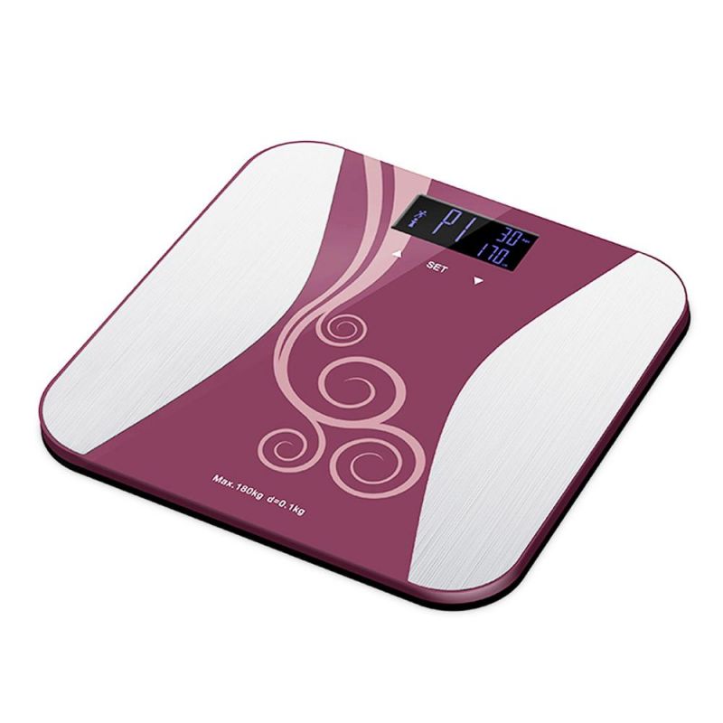 Smart Weighing Scale with Body Fat Calories Measurement Tempered Glass Scale