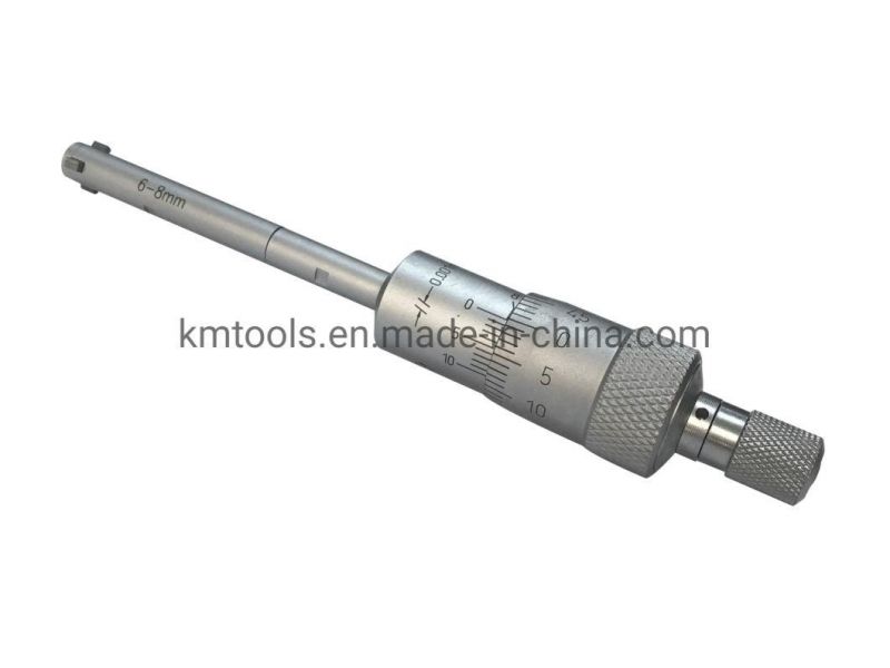 6-8mm Three-Point Internal Micrometer with 0.001mm Graduation