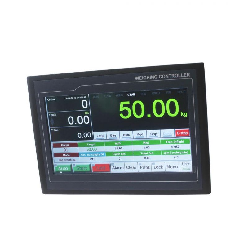 Supmeter TFT Touch Screen Modbus TCP Loss-in-Weight Bagging Controller with LAN Ethernet