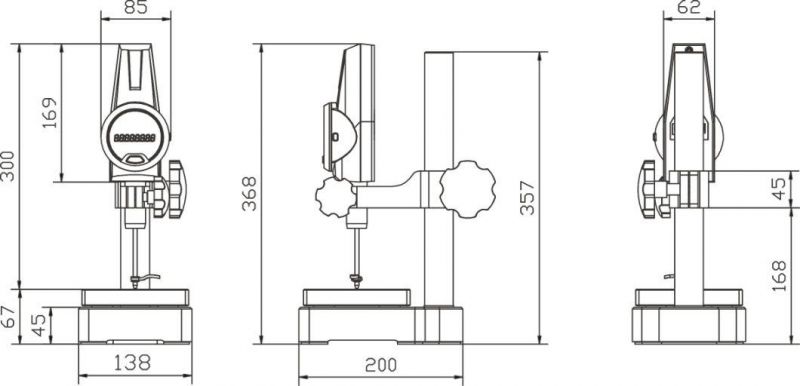 Digital Thickness Gauge for Textiles, Non-Wovens, Technical Fabrics