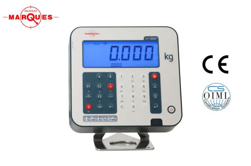 Marques OIML Approved Weighing Indicator Connect with Two Platforms with Battery