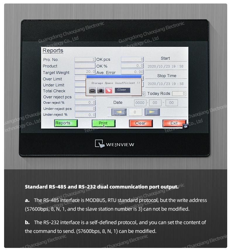 Digital Conveyor Belt Check Weigher with Computer Interface